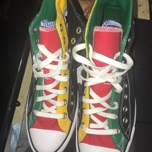 All multi color new converse